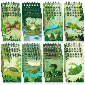 24 Pcs Reptile Birthday Party Decorations Reptile Mini Notebooks Reptile Party Favors Mini Notepads Reptile Lizard Snake Spiral Pocket Notebooks for Reptile Birthday Gifts Rewards 2.36 x 3.54 Inch