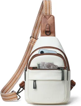 7L Sling Bag for Women Crossbody Bag Sling Purse Fanny Packs Vegan Leather Chest Bag Trendy Handbag Travel Anti Theft