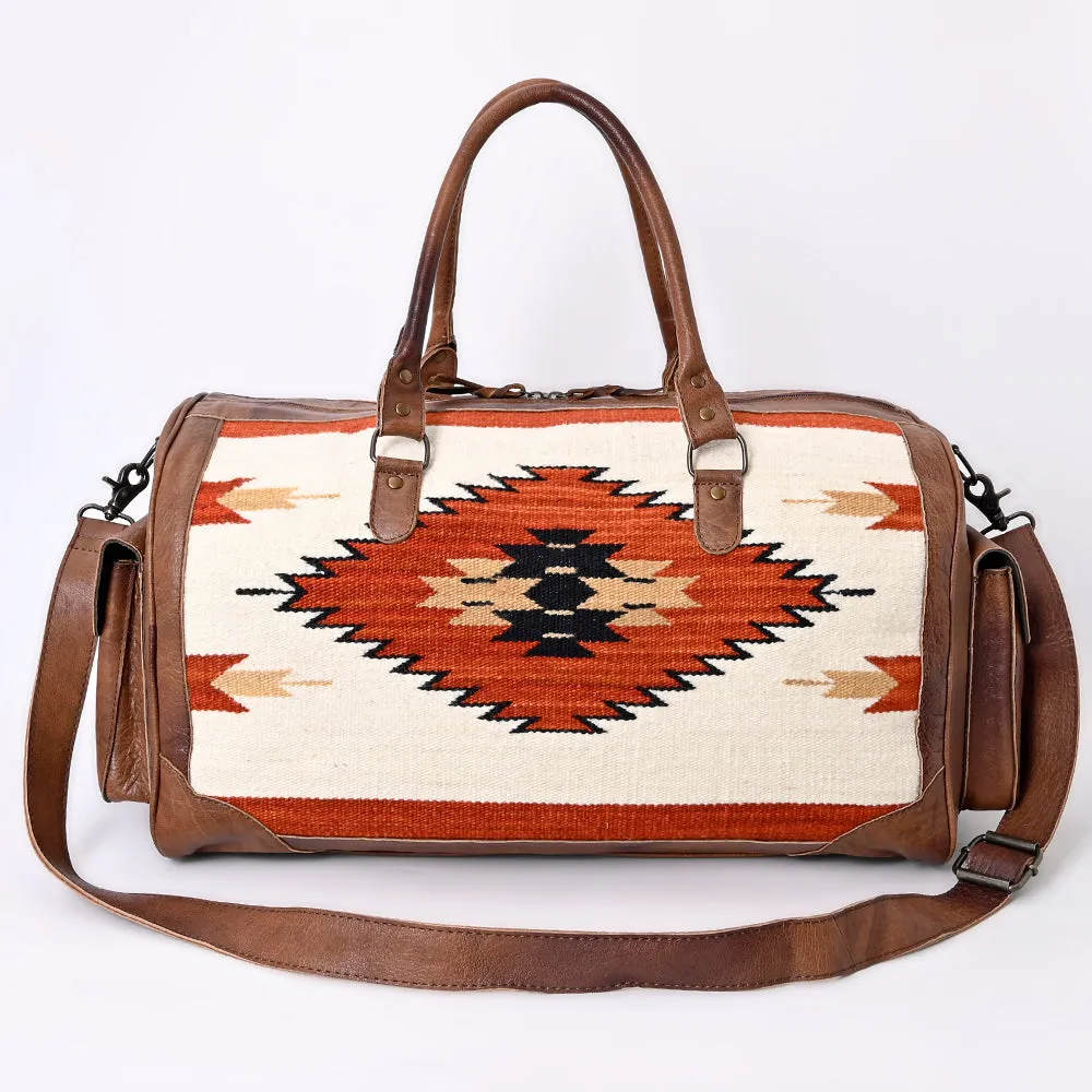 American Darling Duffel Saddle Blanket Genuine Leather Women Bag Western Handbag Purse