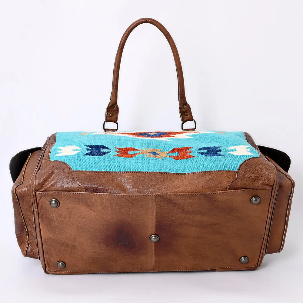 American Darling Duffel Saddle Blanket Genuine Leather Women Bag Western Handbag Purse