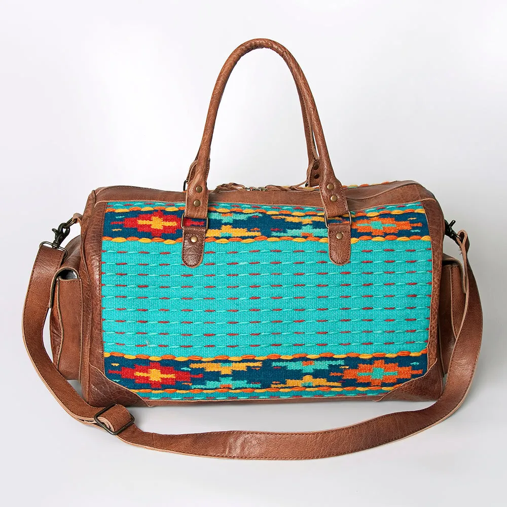 American Darling Duffel Saddle Blanket Genuine Leather Women Bag Western Handbag Purse