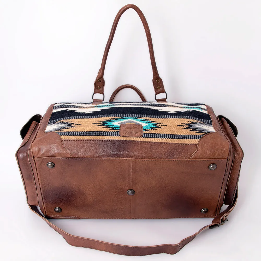 American Darling Duffel Saddle Blanket Genuine Leather Women Bag Western Handbag Purse