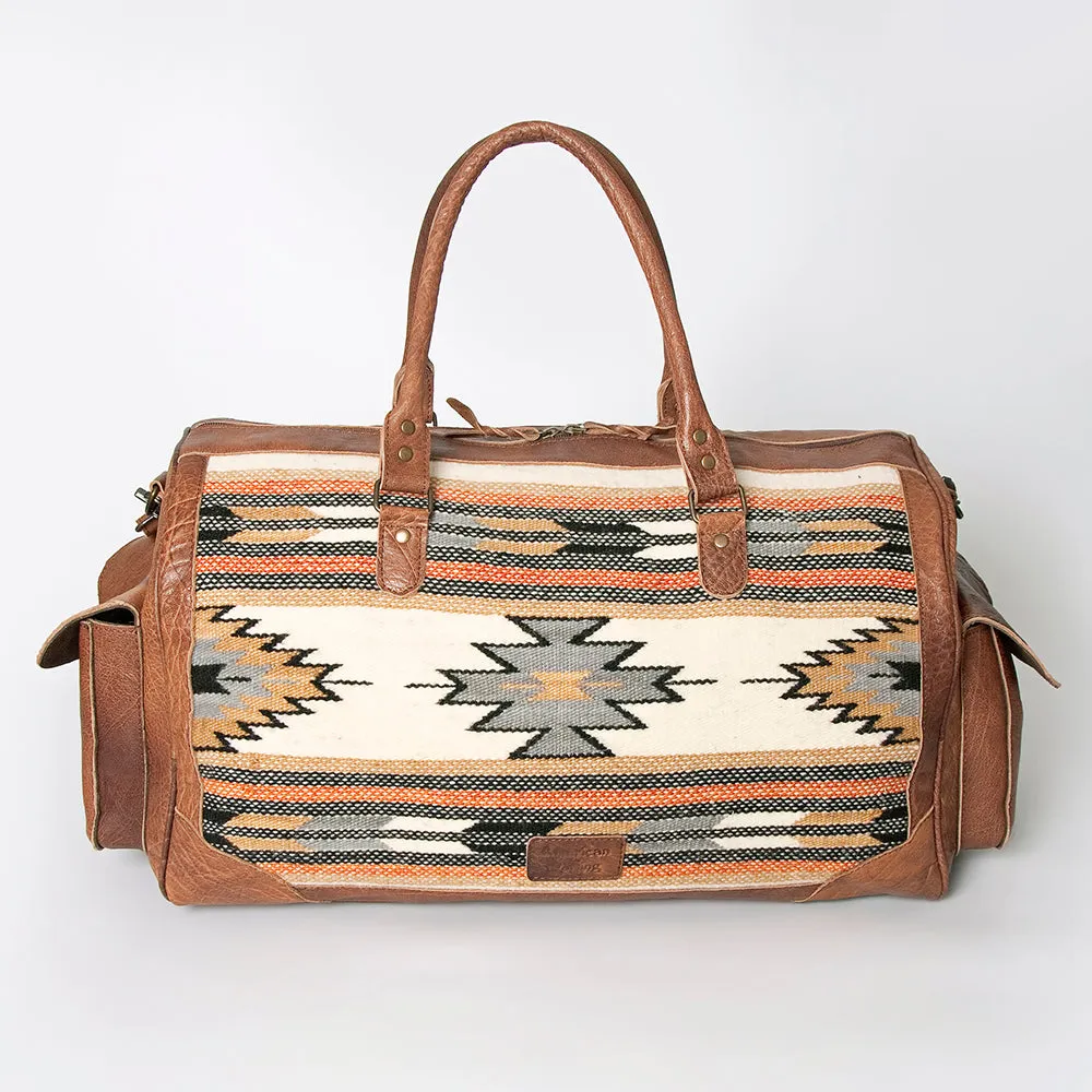 American Darling Duffel Saddle Blanket Genuine Leather Women Bag Western Handbag Purse