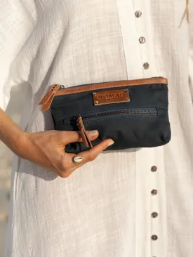 Avalon Canvas Clutch Charcoal