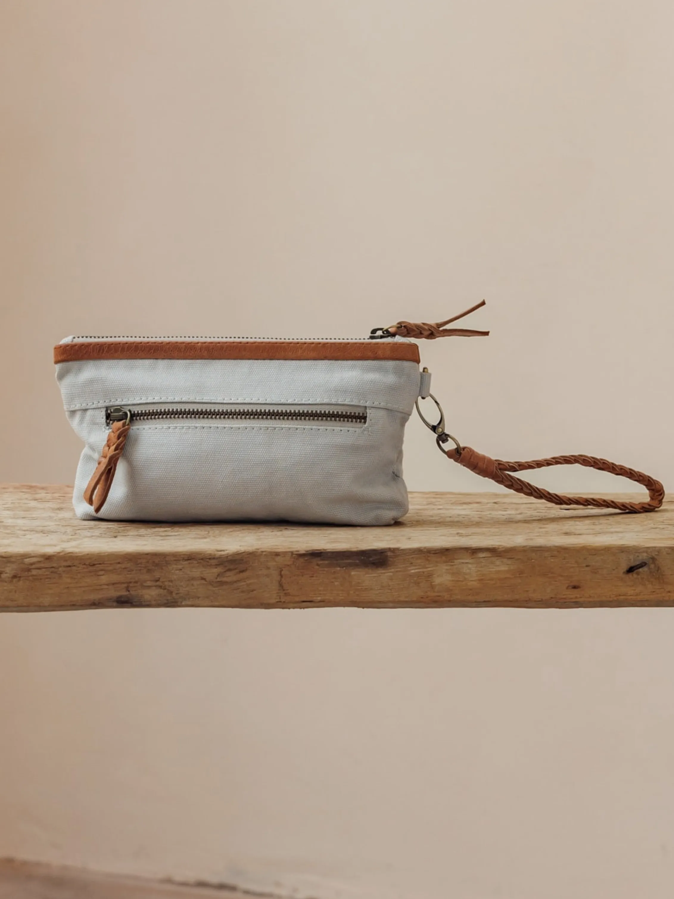 Avalon Canvas Clutch Slate Blue