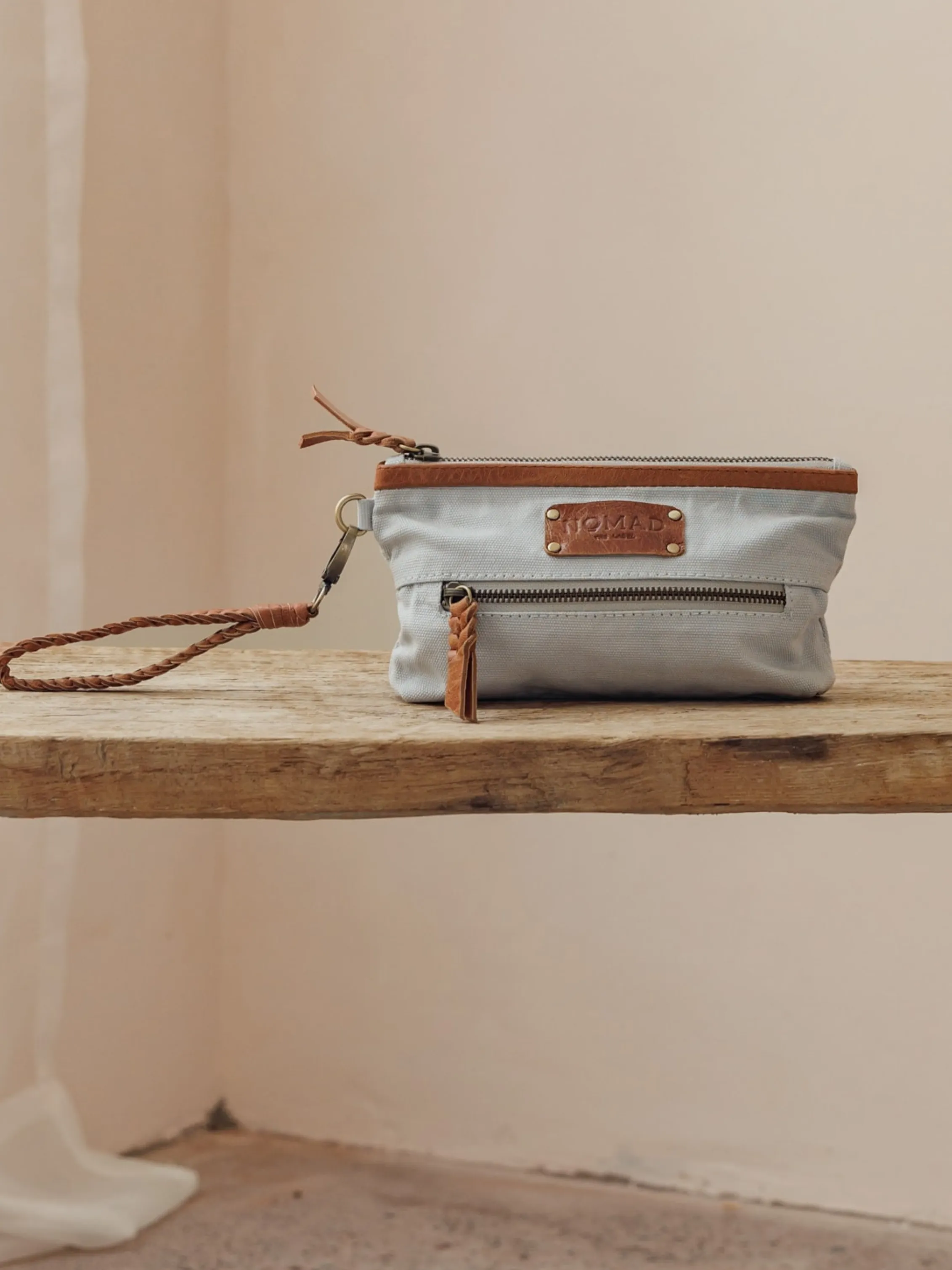 Avalon Canvas Clutch Slate Blue