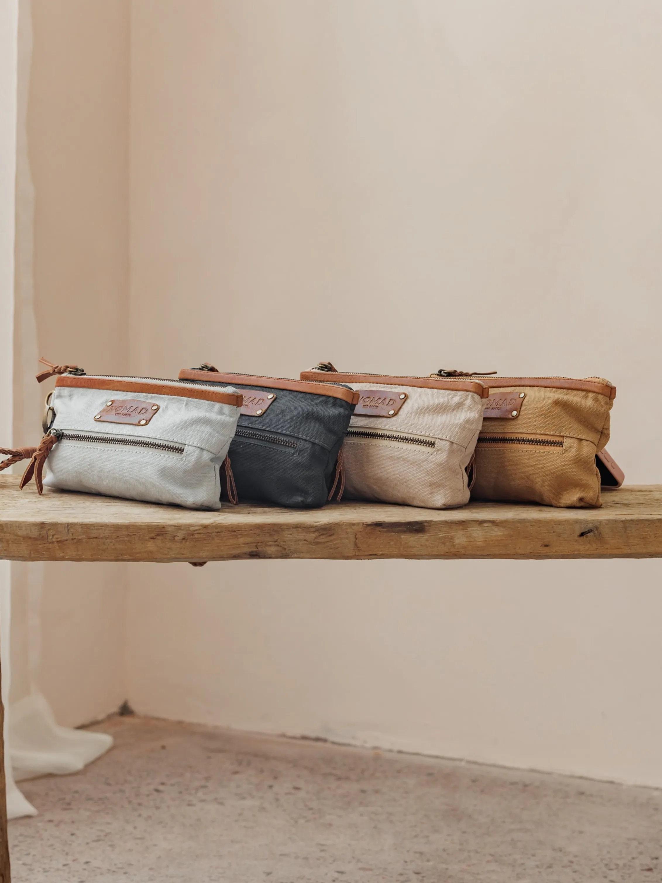 Avalon Canvas Clutch Slate Blue