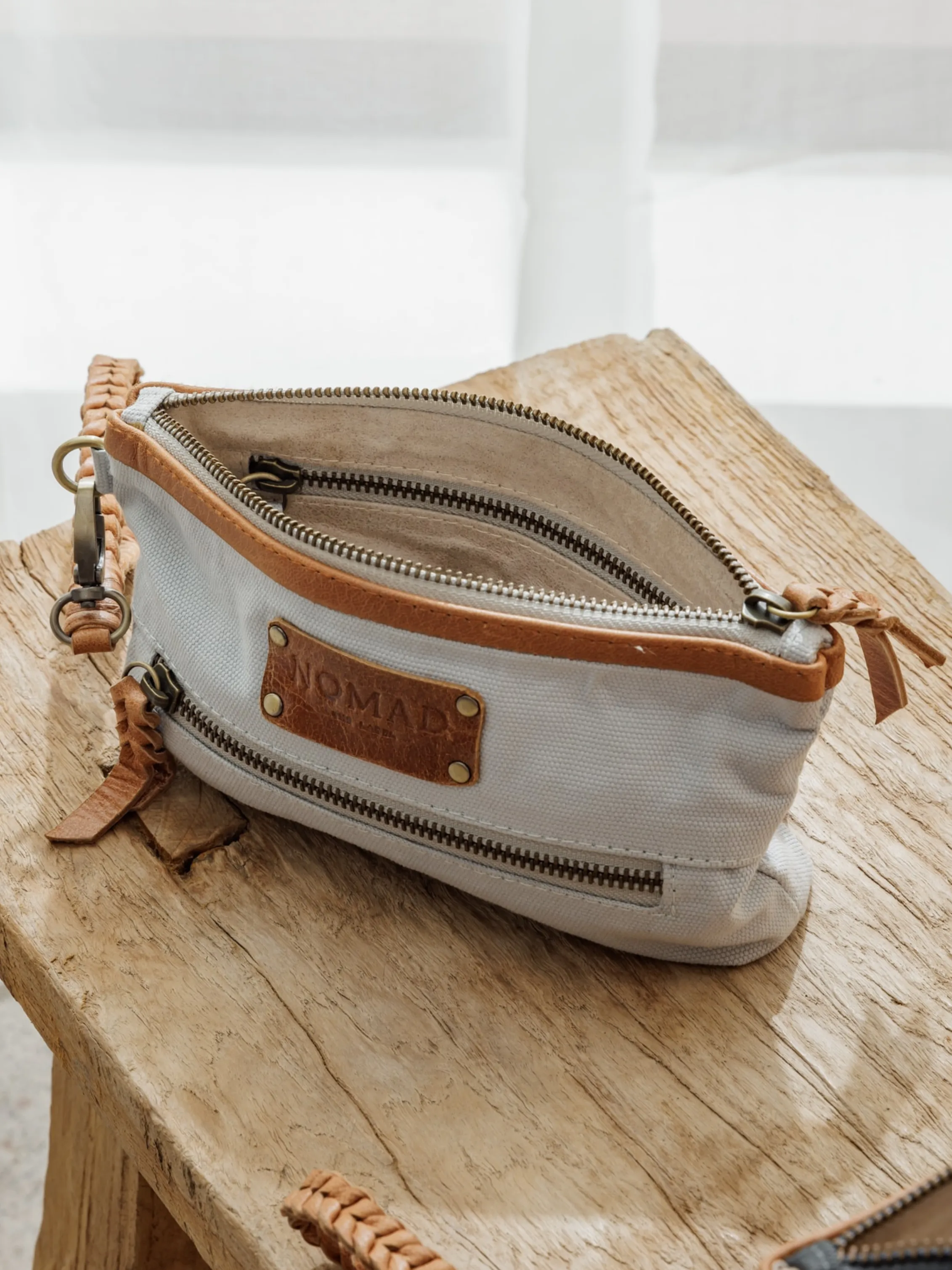 Avalon Canvas Clutch Slate Blue