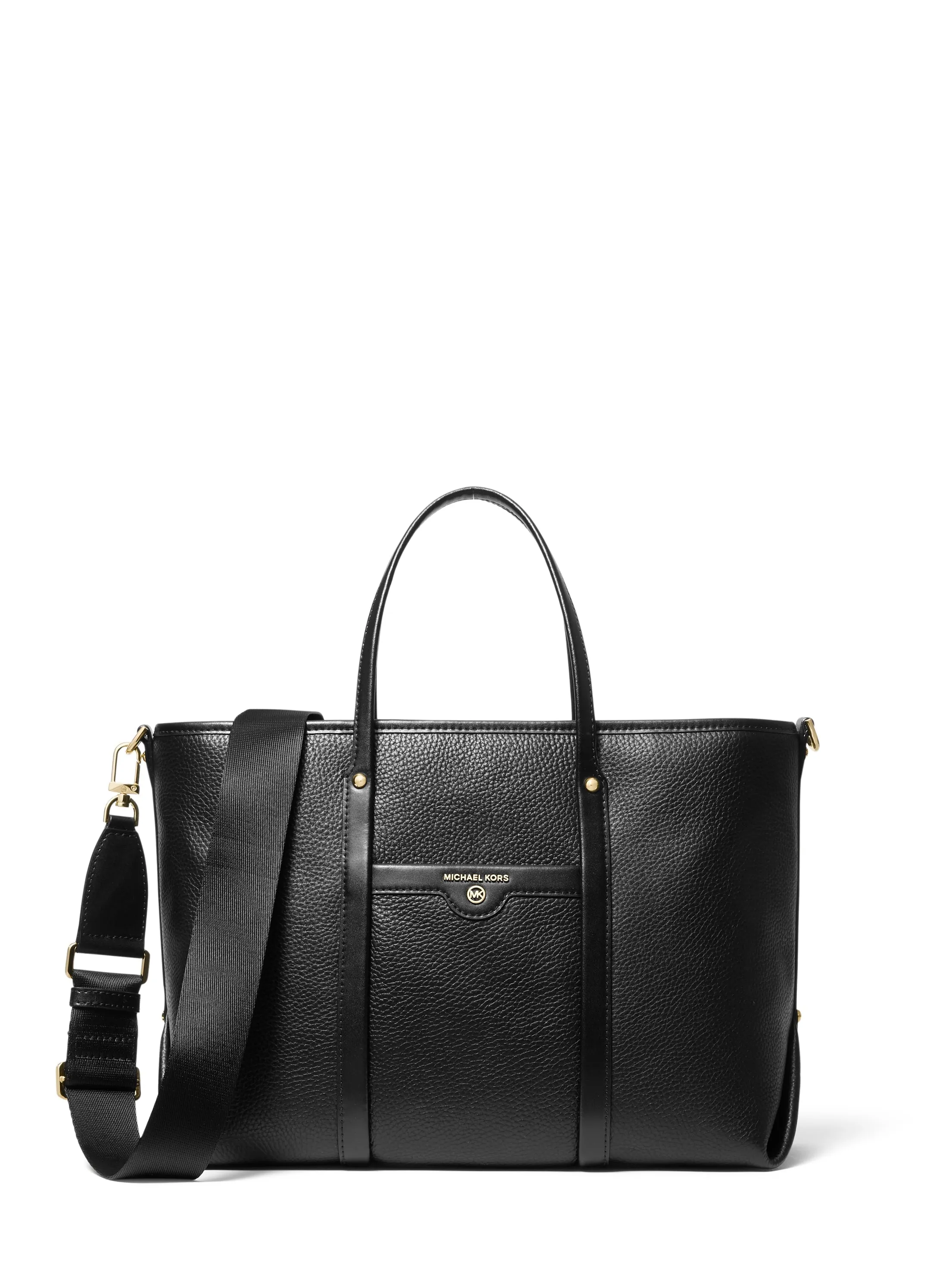 Beck Medium Pebbled Leather Tote Bag