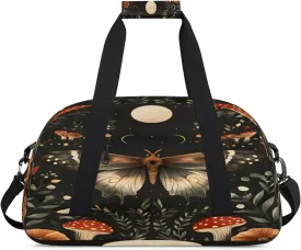 Butterflies Sports Duffle Gym Bags for Men or Women, Animal Lightweight Carry On Overnight Weekender Bag for Travel Workout