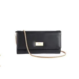 Charcoal Chic Clutch Wallet cum Sling