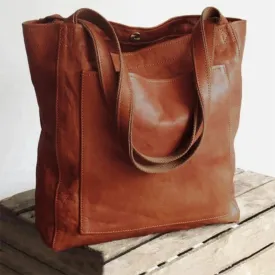 Classic Leather Tote Bag