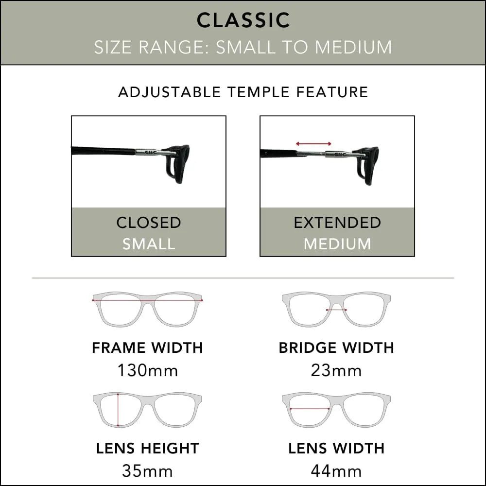 Clic Magnetic Reading Glasses for Men or Women, Computer Readers, Classic (S-M, Matte Tortoise, 1.75 Magnification)