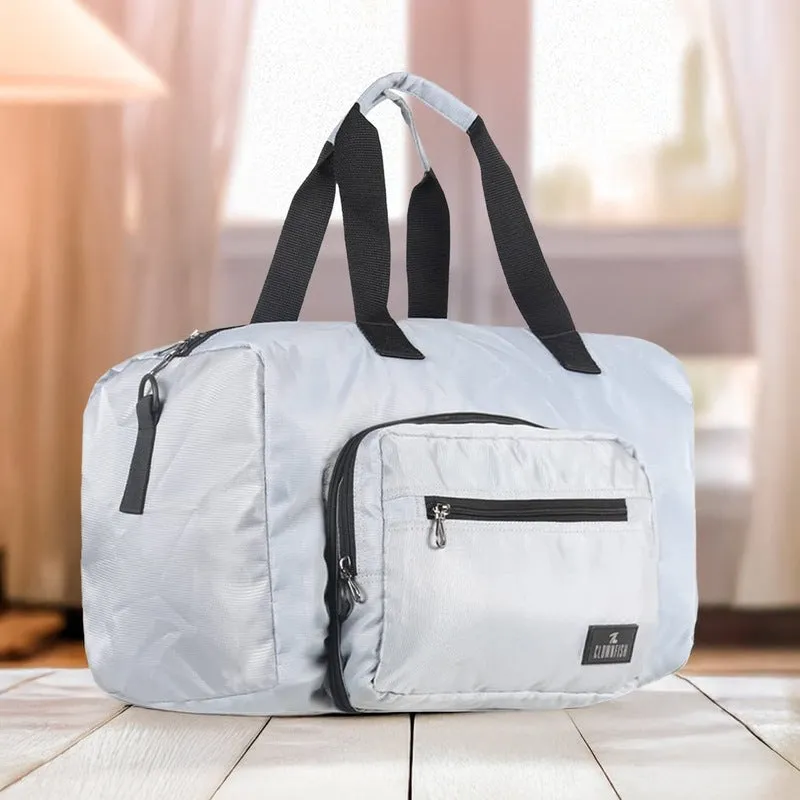 Convertible Travel Duffle Bag - Spacious & Stylish | 25 L | Light Grey