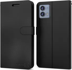 CoverON Pouch For Motorola Moto G Stylus 5G 2023 Wallet Case, RFID Blocking Flip Folio Stand Vegan Leather Phone Cover Carrying Sleeve 6 Credit Card Holder Clutch Fit Moto G Stylus 5G Phone Case