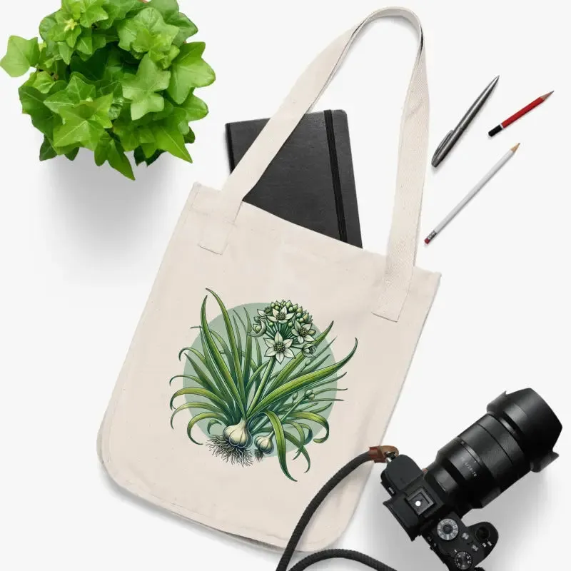 Eco Friendly Canvas Tote with Nature Charm