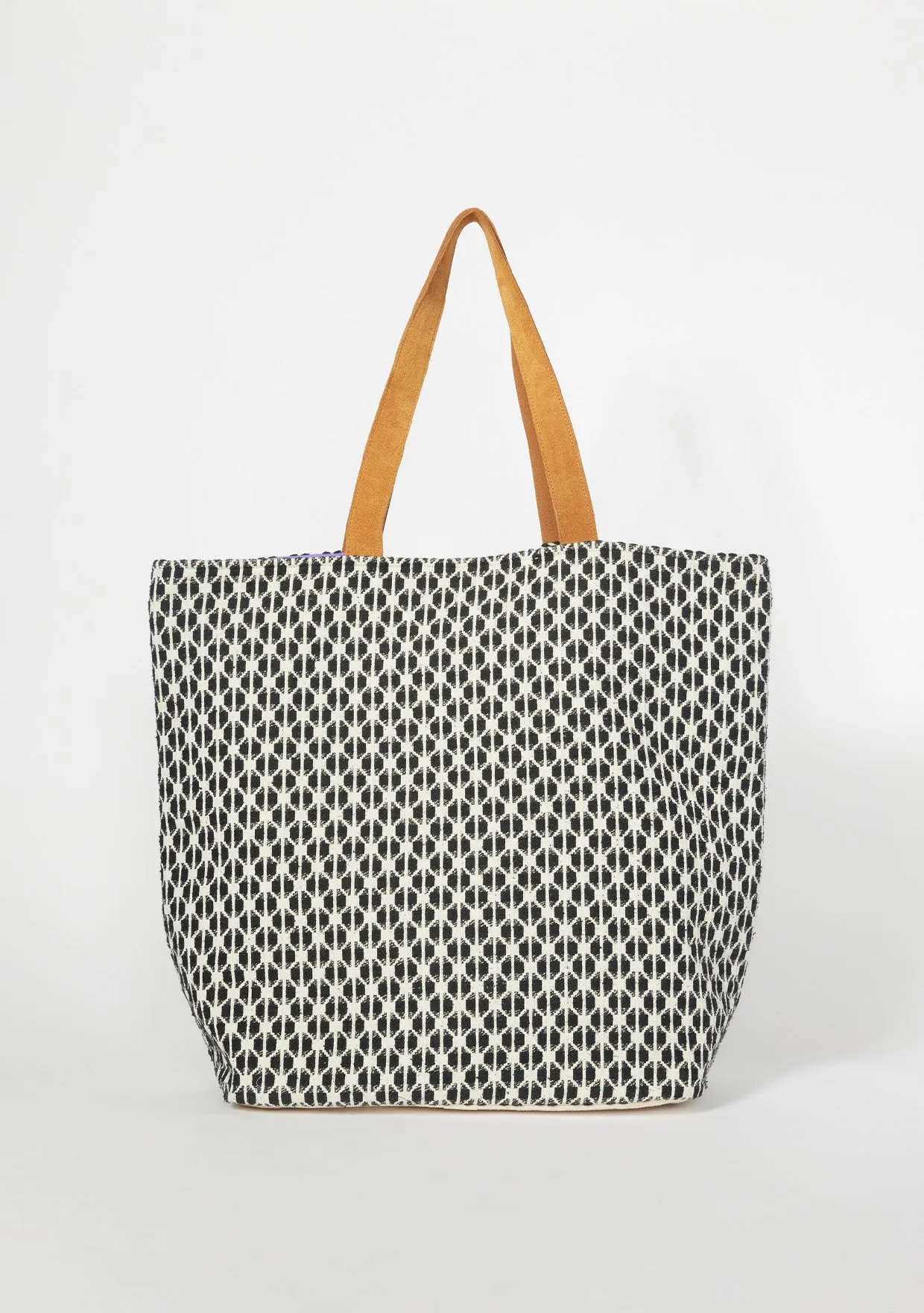 Embroidered Evil Eye Shopper Tote Bag