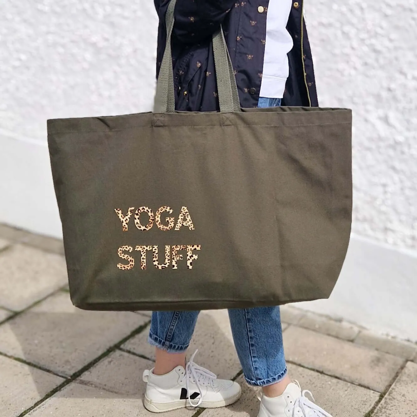 Extra-Large Custom Tote Bag – "Yep, My Circus, My Monkeys" Design | Personalised Canvas Bag with Any Text
