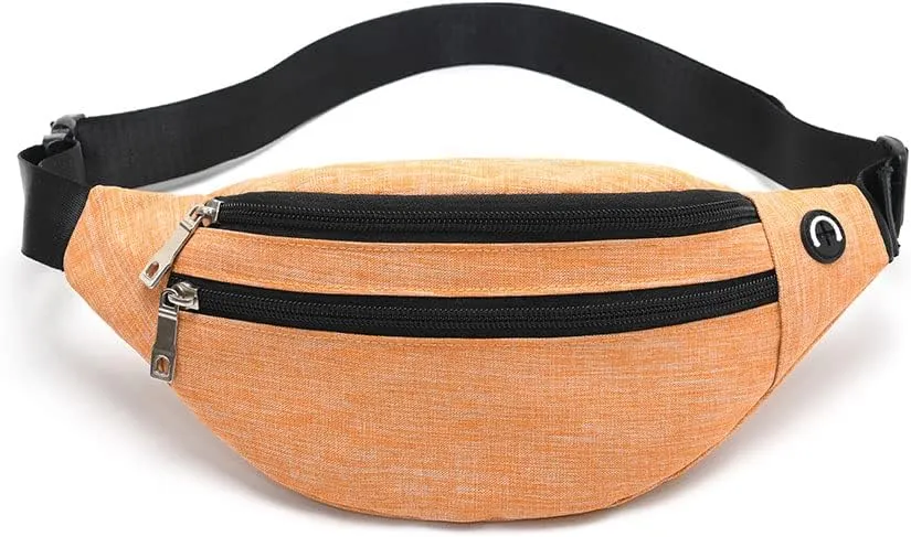 Fanny Pack for Men & Women - Waterproof Waist Bag Pack with Adjustable Strap for Travel Sports Running.