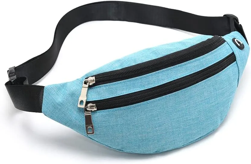 Fanny Pack for Men & Women - Waterproof Waist Bag Pack with Adjustable Strap for Travel Sports Running.