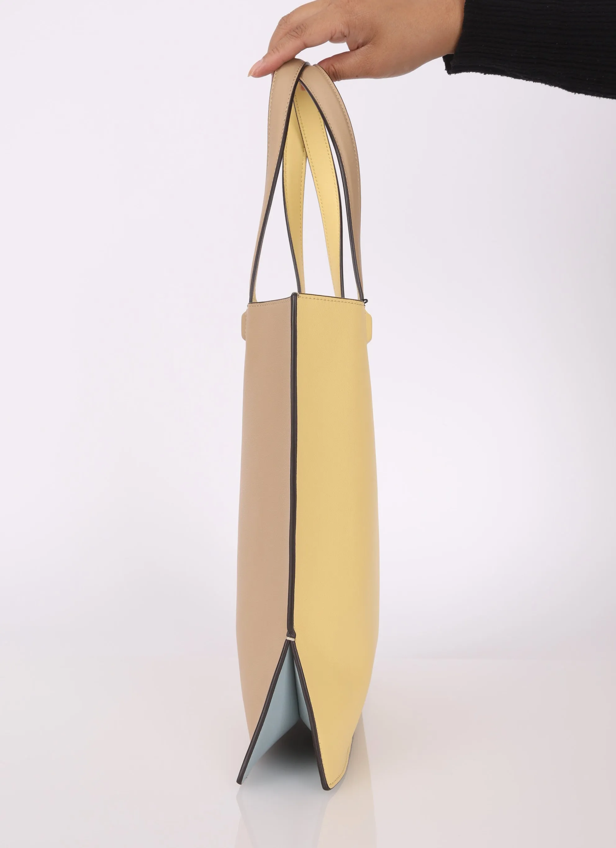 Fendi Leather Foldover Flip Tote