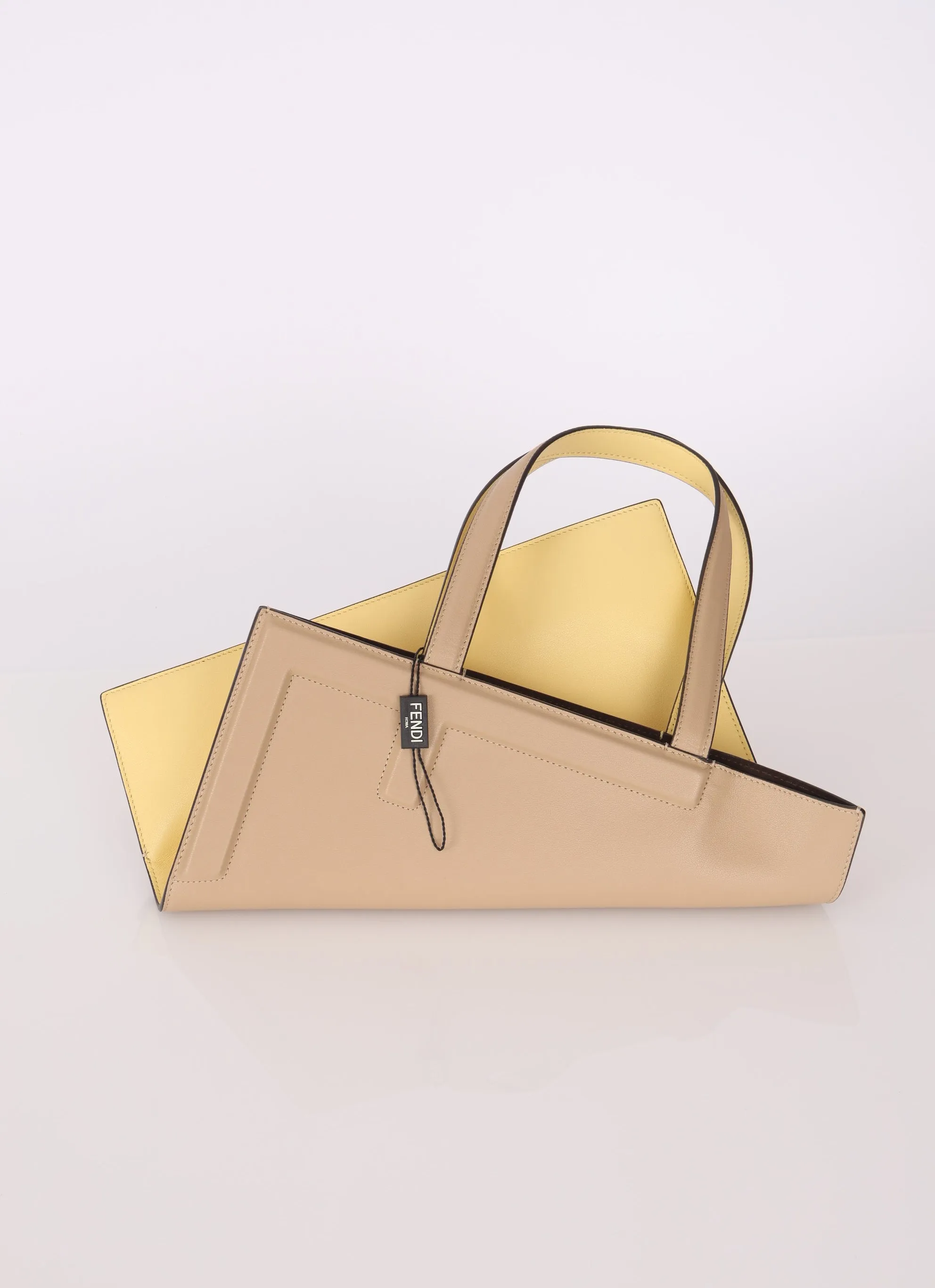 Fendi Leather Foldover Flip Tote