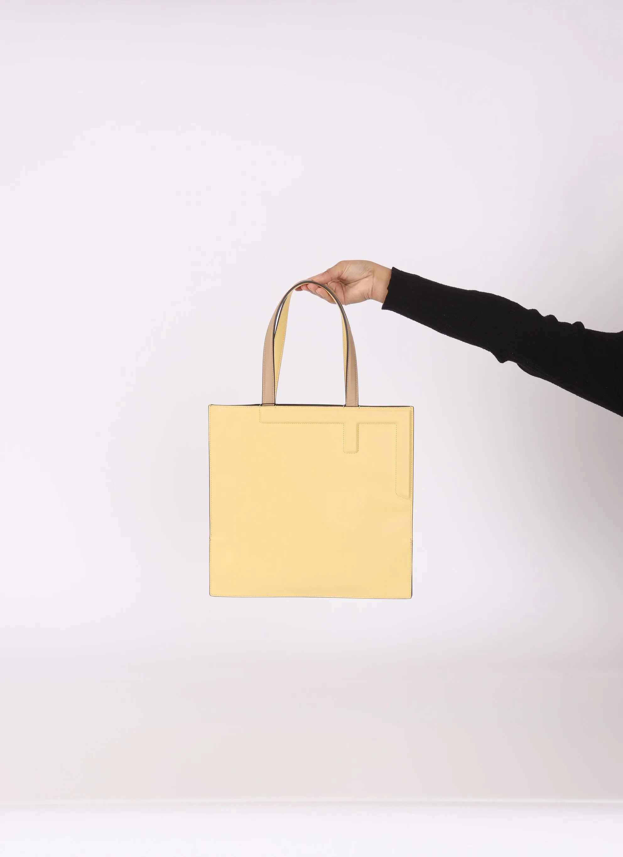 Fendi Leather Foldover Flip Tote