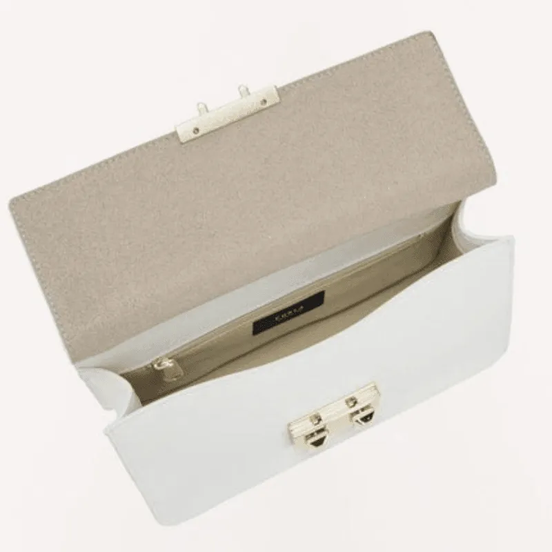 Furla Bella Small Crossover Bag - Talco White