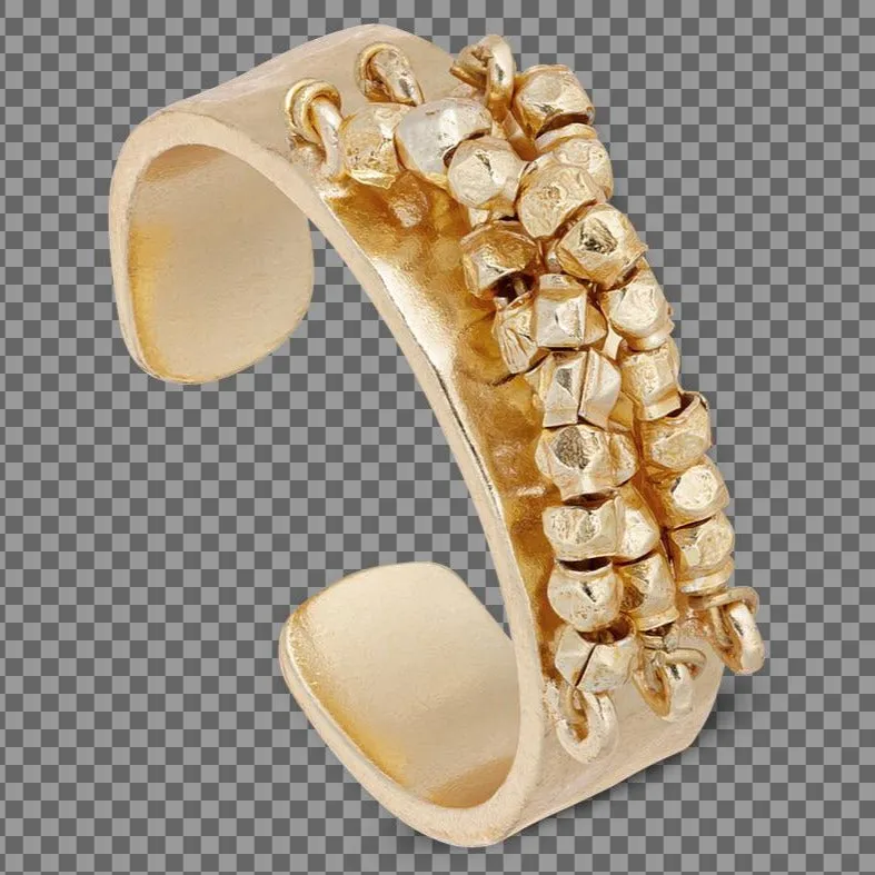 Gold Plated Beaded Ring