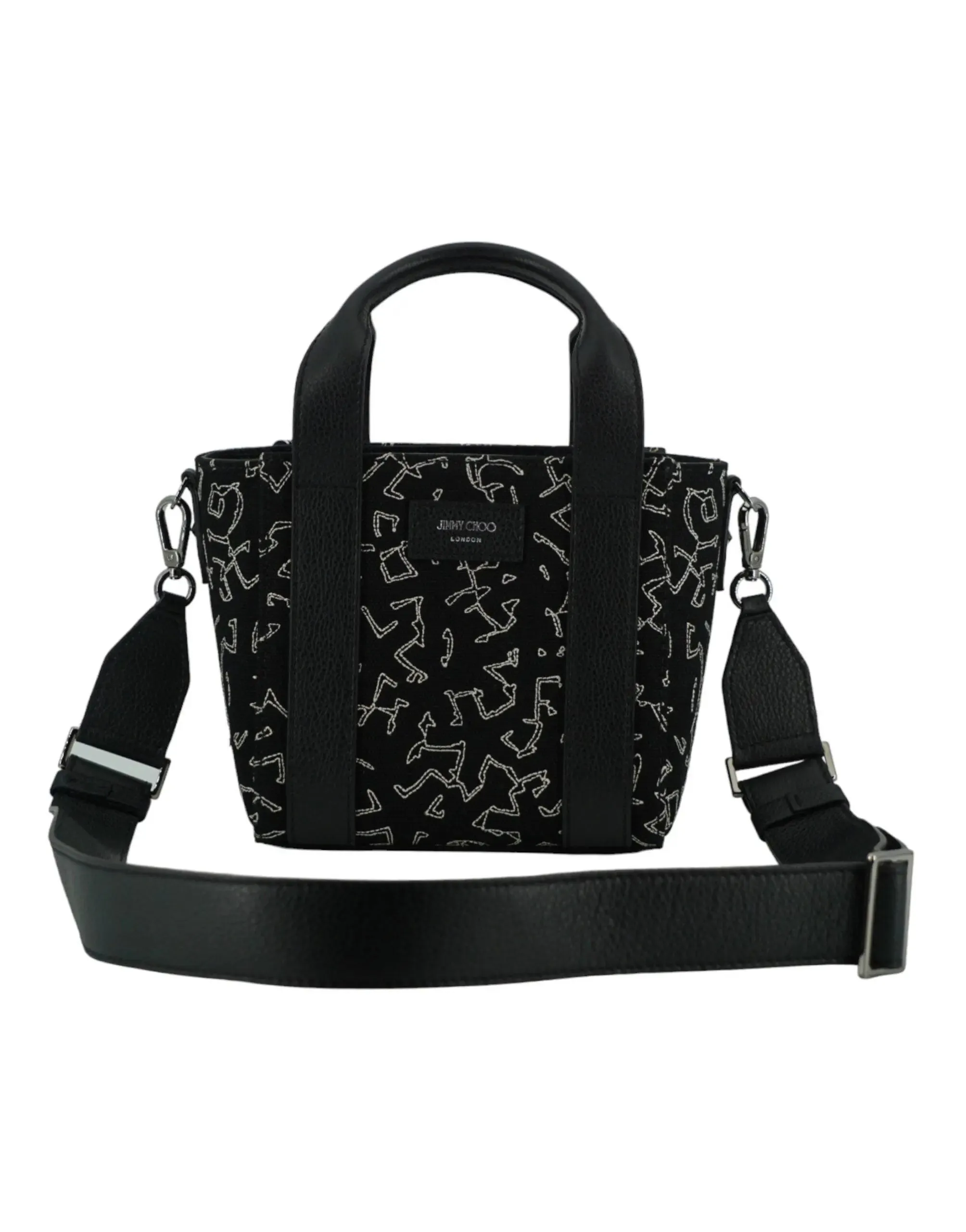 Jimmy Choo Artwork Printed Patent Leather Tote Bag