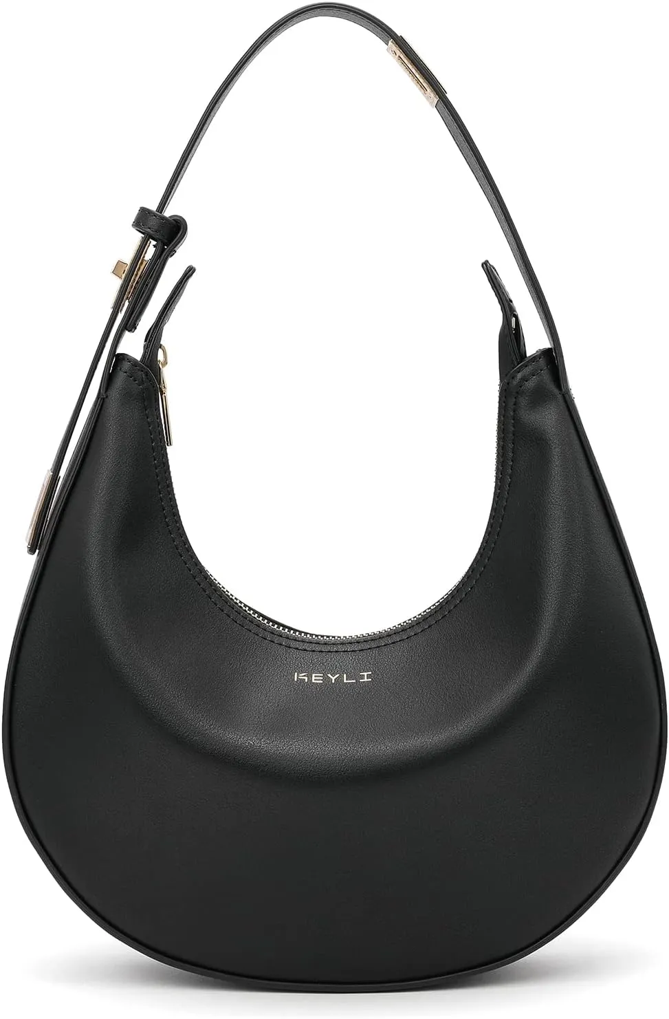 Keyli Shoulder Bag Stylish Casual Clutch Purses for Women 3 Ways Adjust Strap Hobo Handbags with Zip Closure