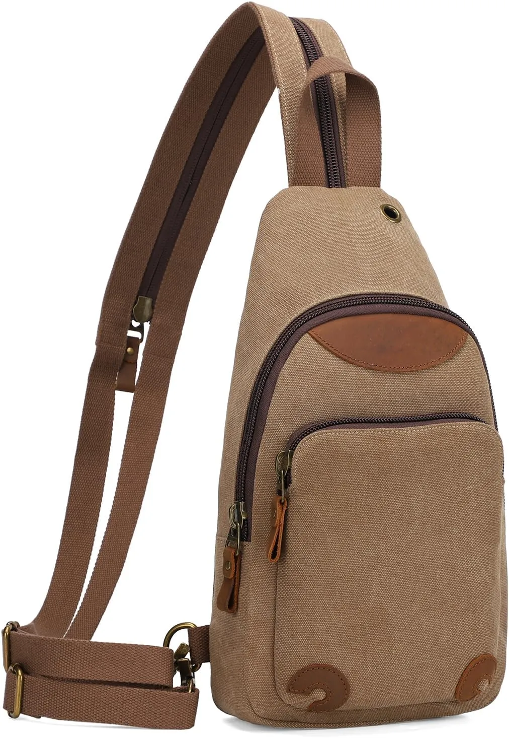 KL928 Canvas Sling Bag Crossbody Backpack Shoulder Casual Rucksack for Men Women