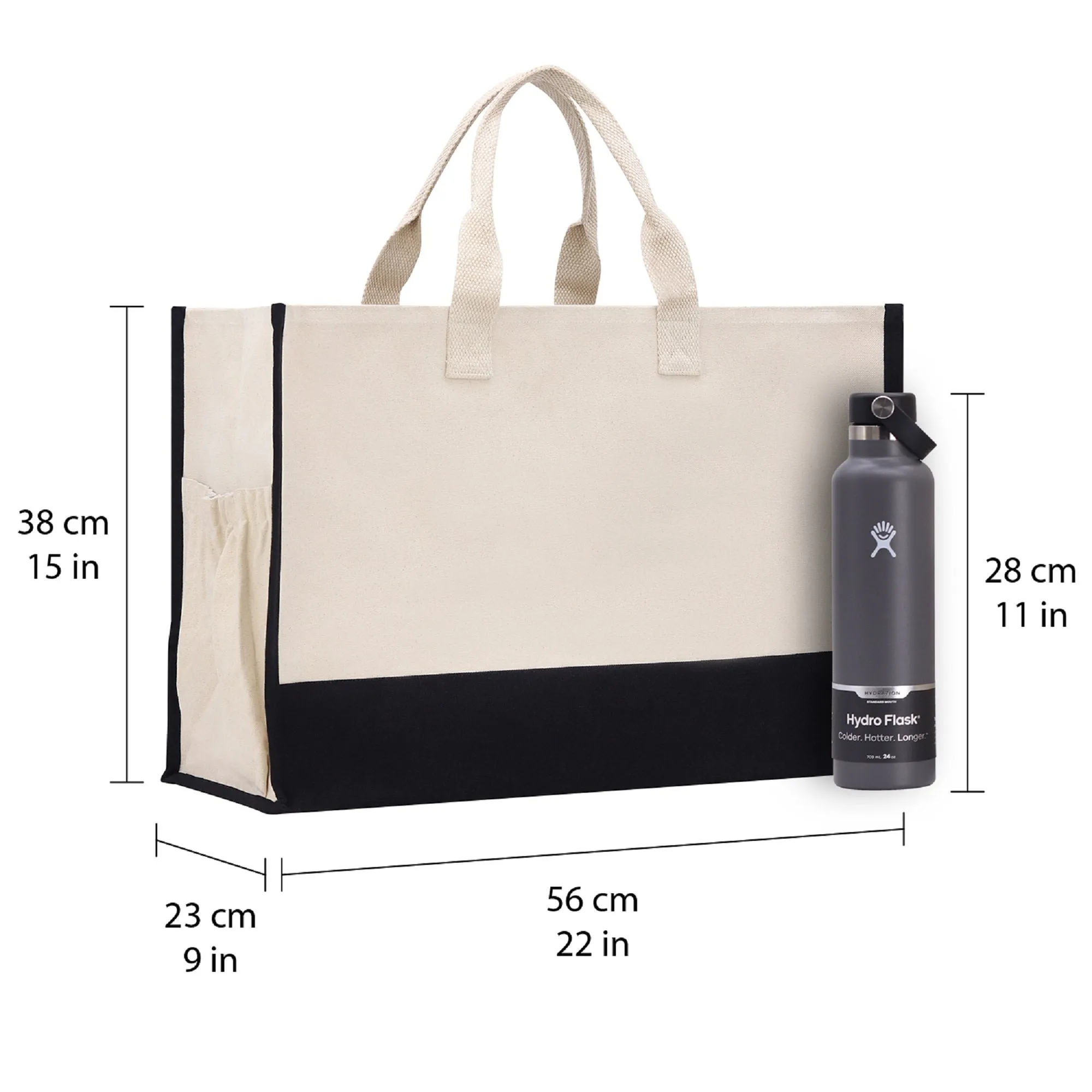 Lake Life Beach Tote Bag XL - Oversized Chic Tote Bag with Zipper and Inner Pocket- Gift for Her - Boat Bag - Weekender Bag - Lake Life Gift