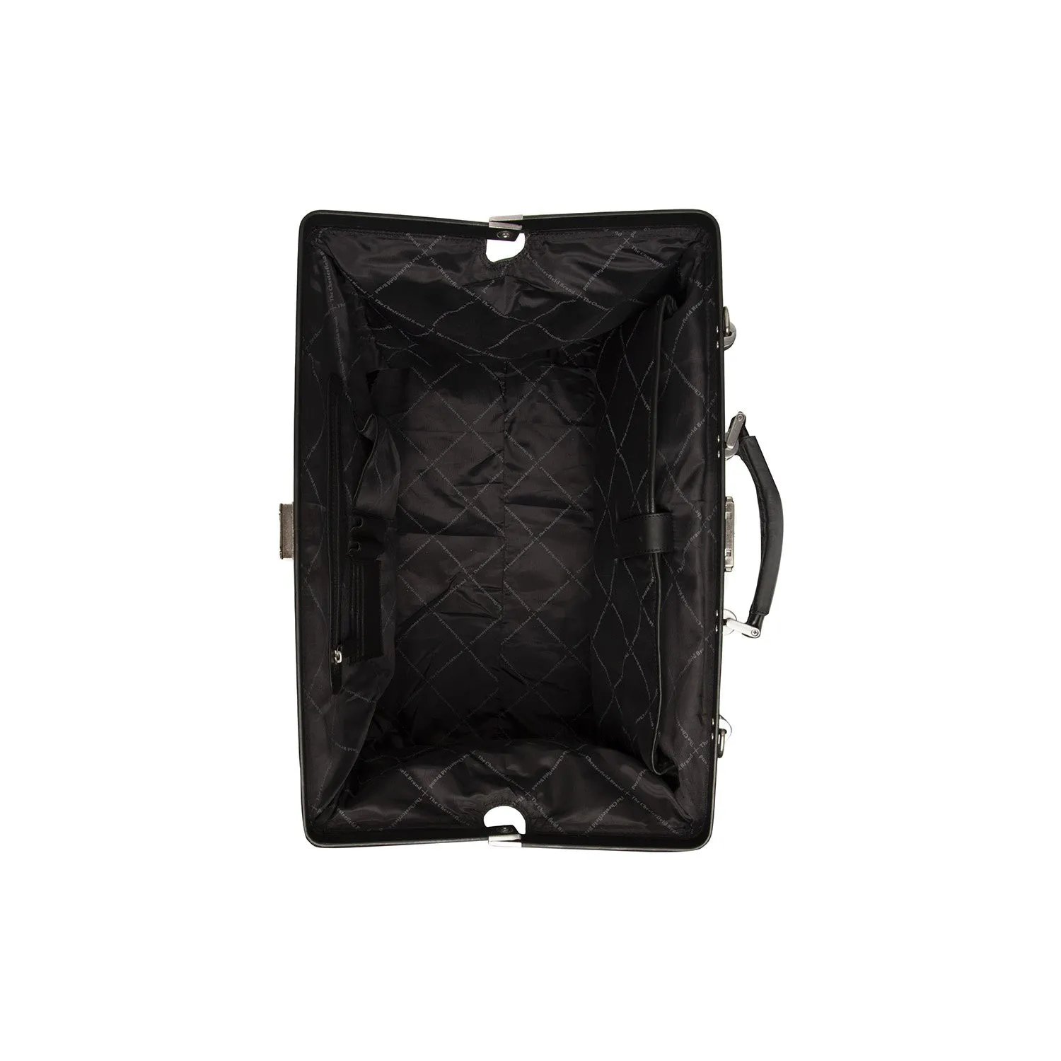 Leather Weekend Bag Black Corfu