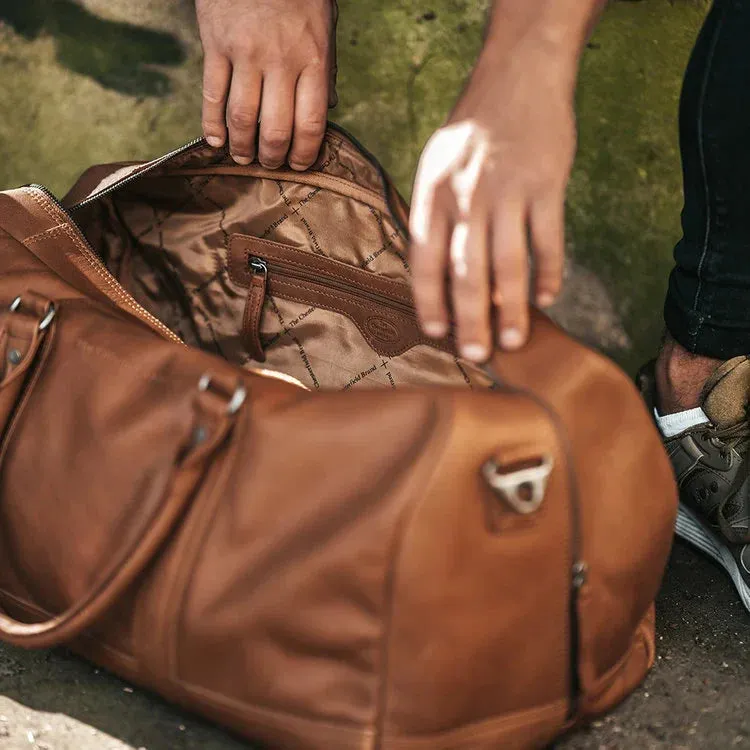 Leather Weekend Bag - The Chesterfield Brand Perth Cognac
