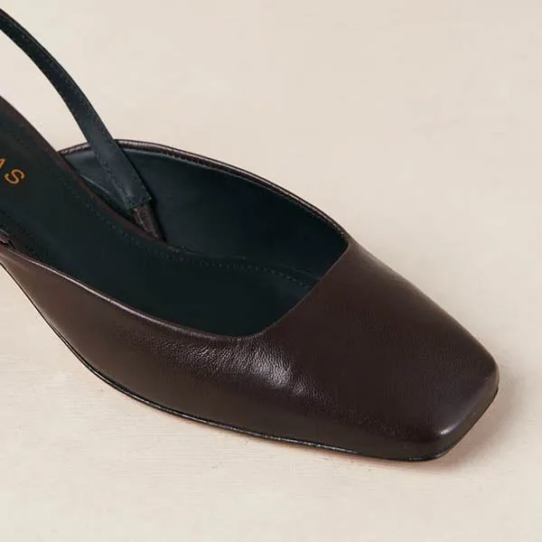 Lindy Coffee Brown | Slingback pump