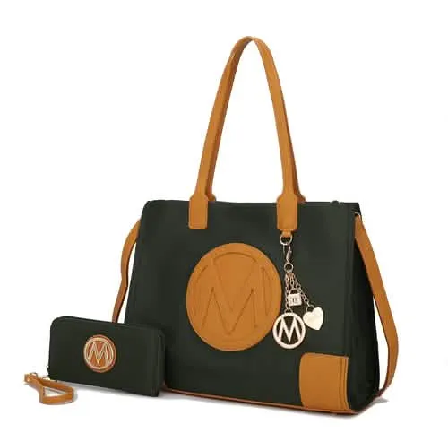 Louise Eco-Friendly Leather Tote and Wallet Set