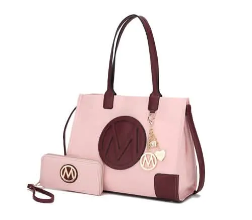 Louise Eco-Friendly Leather Tote and Wallet Set