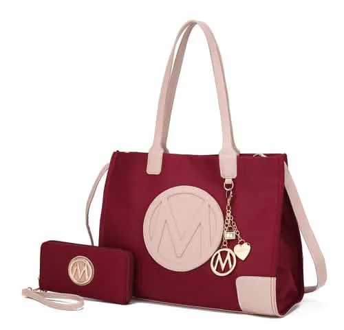 Louise Eco-Friendly Leather Tote and Wallet Set
