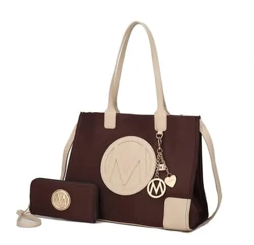 Louise Eco-Friendly Leather Tote and Wallet Set