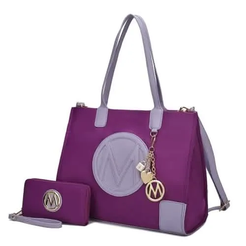 Louise Eco-Friendly Leather Tote and Wallet Set
