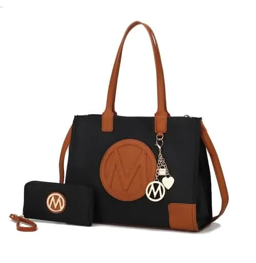 Louise Eco-Friendly Leather Tote and Wallet Set