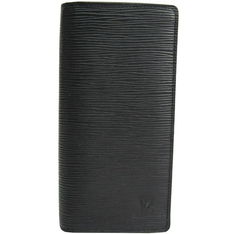 LV Circle signature Brazza Wallet Epi Leather Noir