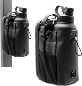 Magnetic Gym Bag for Men and Women – Sling Bottle with Magnetic Attachment | Water Bottle Holder, Gym Pouch, Crossbody Bag for Travel, Sports, Work, Fitness