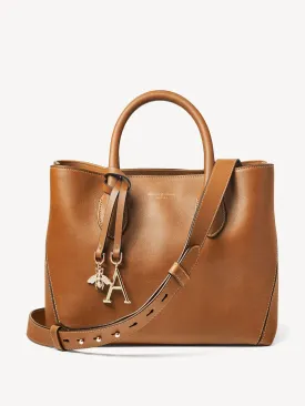 Midi London tote bag in Smooth Tan