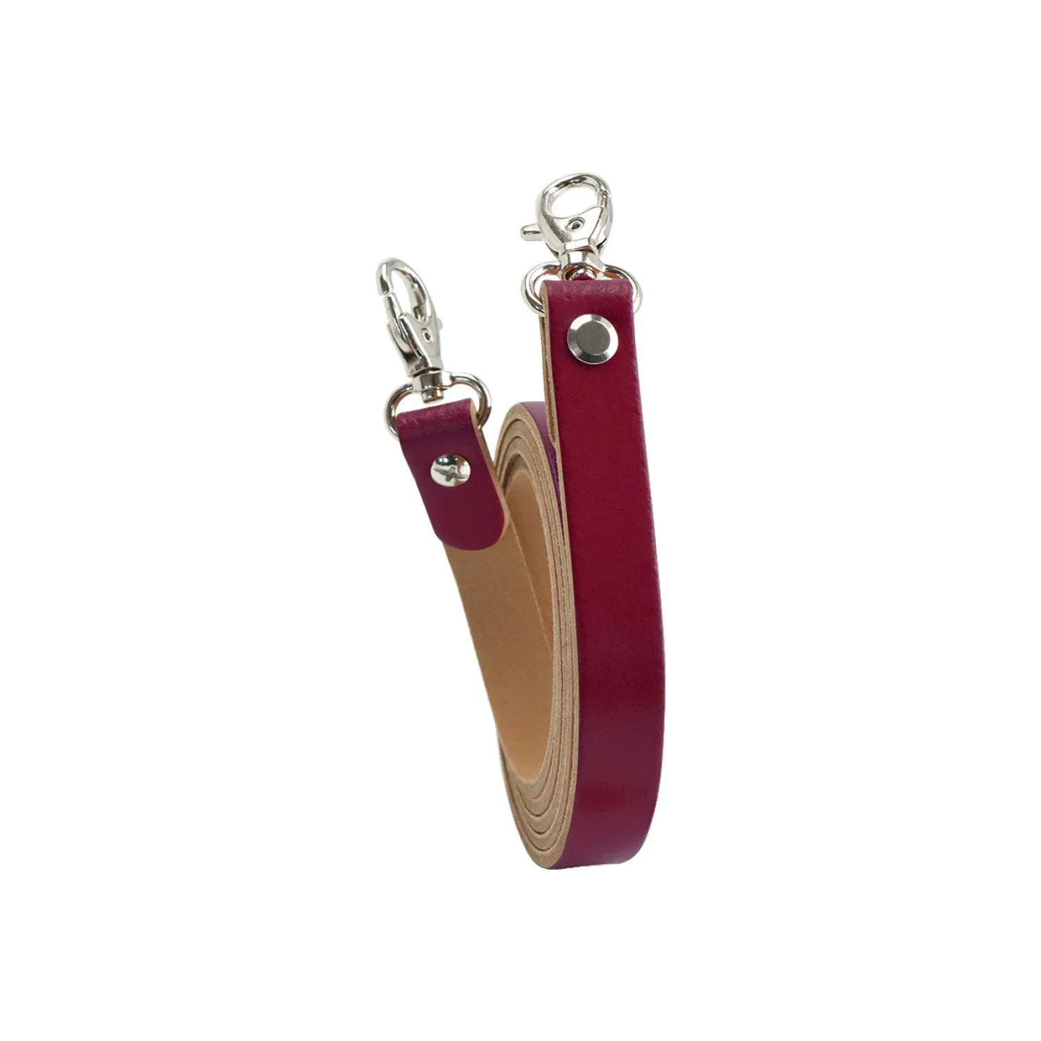 Miyako Leather Shoulder Strap with Hooks
