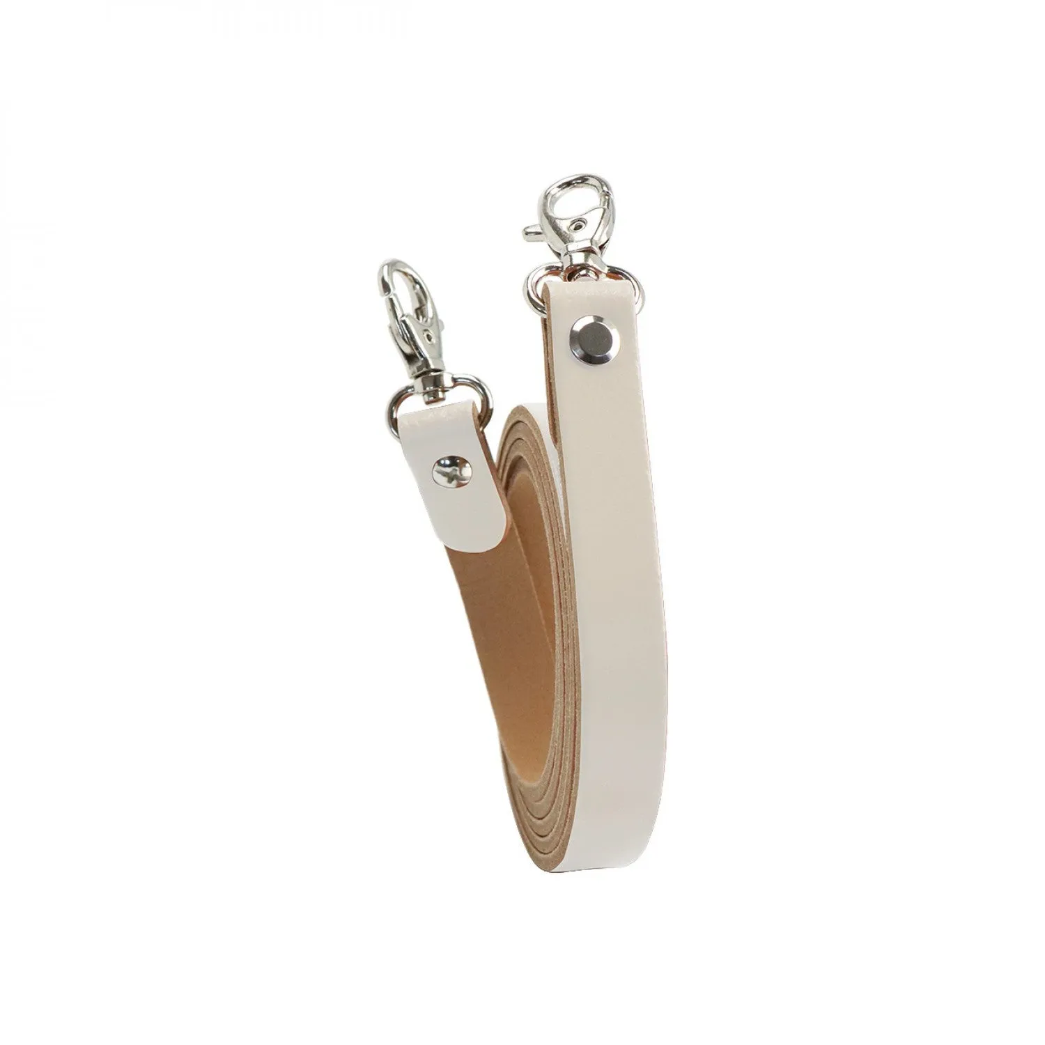 Miyako Leather Shoulder Strap with Hooks