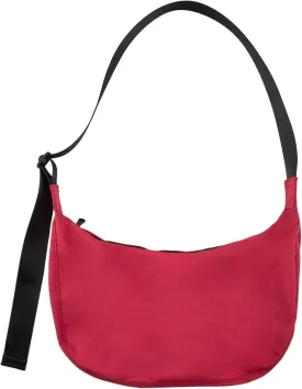 Nylon Crescent Shoulder Bag for Women Men,Crossbody Bag with Adjustable Strap&Dual Interior Zip Pocket
