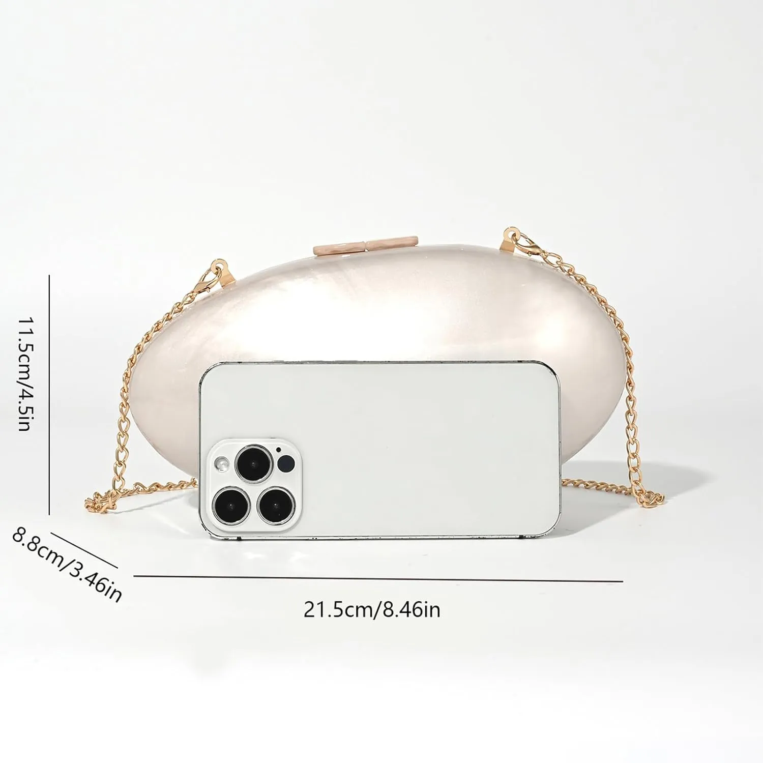Pearl Clutch Purses For Women,Shell Acrylic Handbags Evening Bag Purse Small Shoulder Crossbody Bags Wedding Guest