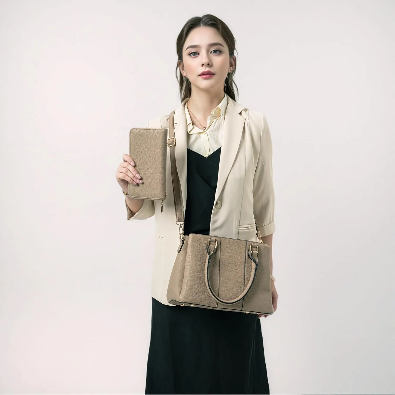Purses and Wallet Set for Women Crossbody Top Handle Tote Satchel PU Leather Shoulder Bags